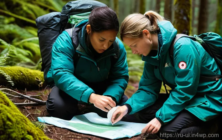 극한 환경 여행 안전을 위한 팀 구성 방법 - **Prompt:** A diverse group of four to five adventurers, including men and women of various ages (al...