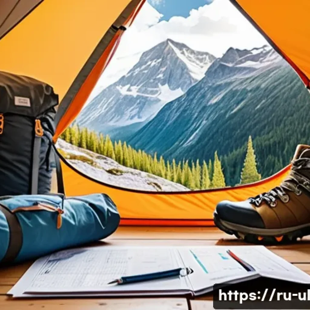 극한 환경 여행 안전을 위한 재정 계획 - A detailed scene of an experienced adventurer carefully packing essential gear for an extreme mounta...