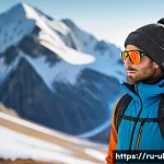 극한 환경에서의 물리적 안전 확보 방법 - A detailed portrait of an outdoor adventurer wearing multilayered clothing optimized for extreme wea...