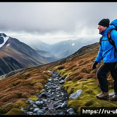 극한 환경에서의 날씨 변화 대응 전략 - A detailed outdoor survival scene showing a group of hikers wearing multilayer clothing designed for...